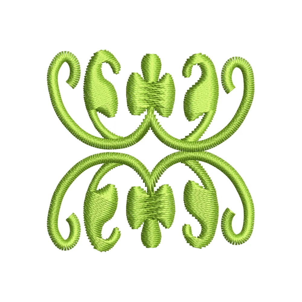 Swirl Art Embroidery Design