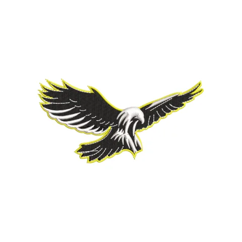 Eagle Fly Embroidery Design
