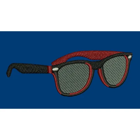Sun Glasses Embroidery Design