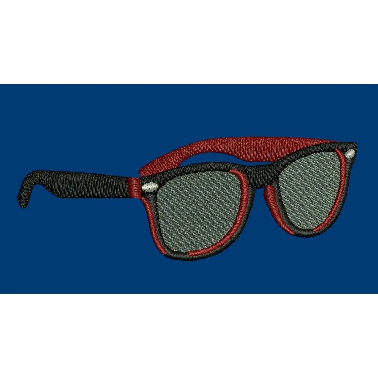 Sun Glasses Embroidery Design