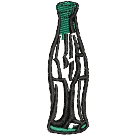 Bottle Embroidery Design