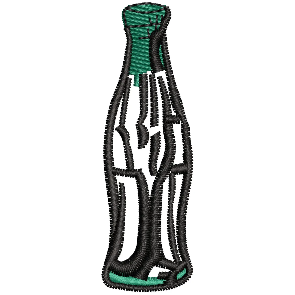 Bottle Embroidery Design