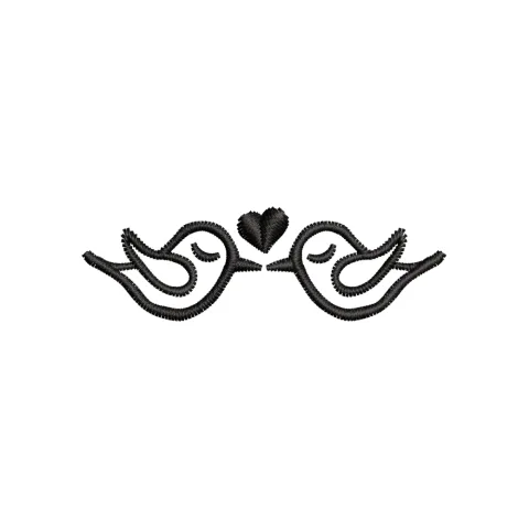 Love Birds Embroidery Design