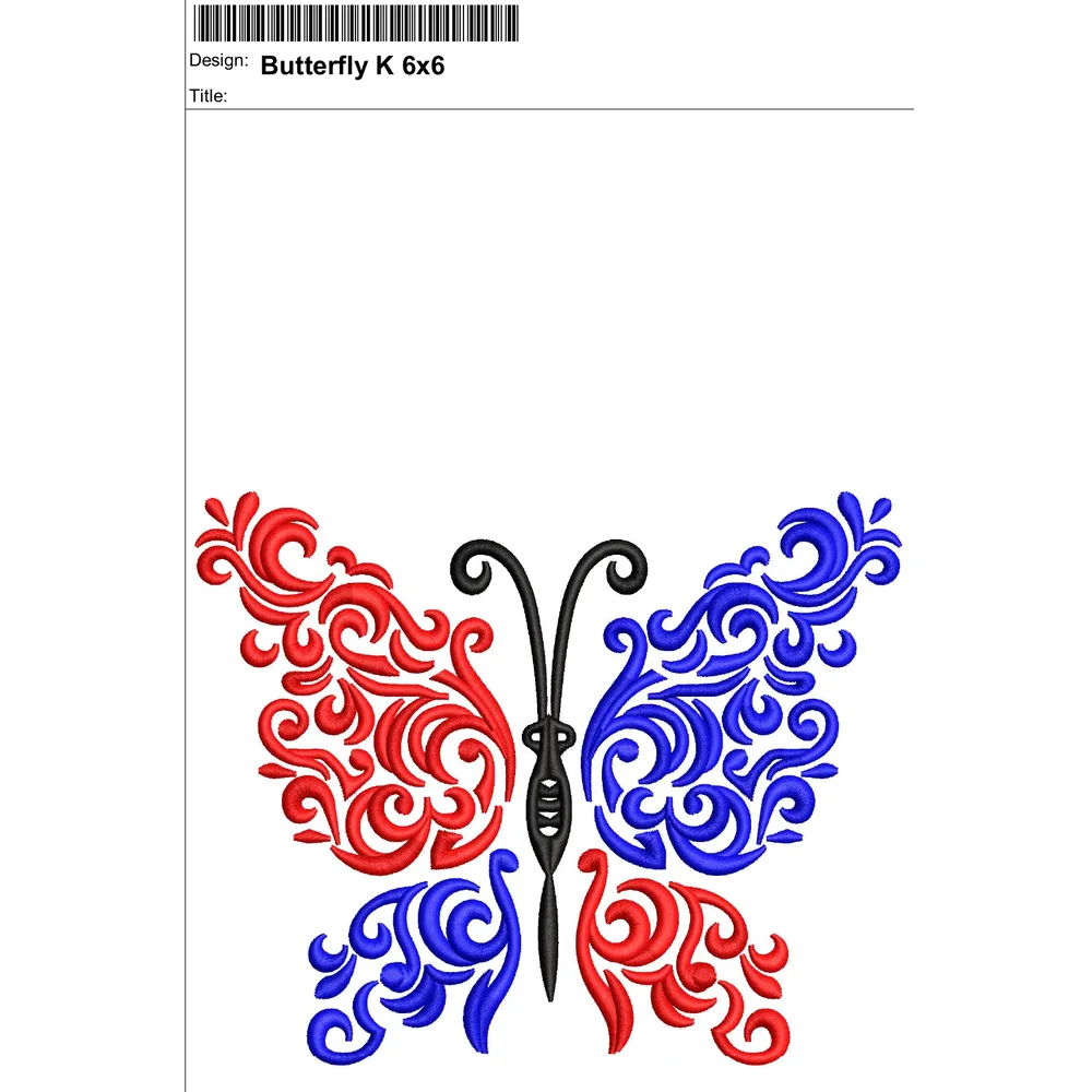 Butterfly Embroidery Design