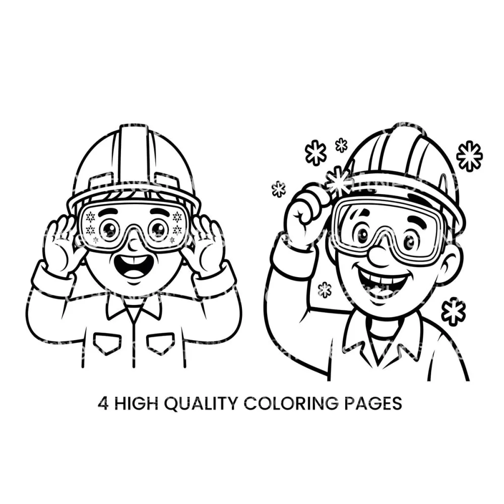 Safety Goggles Kids Coloring Books