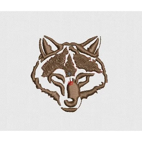 Wolf Embroidery Design