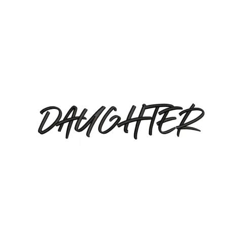 Daughter Embroidery Design