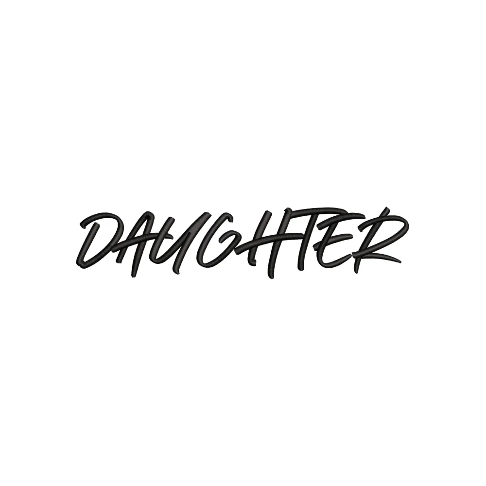 Daughter Embroidery Design
