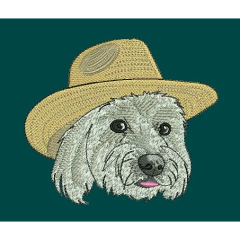 Cute Dog Embroidery Design