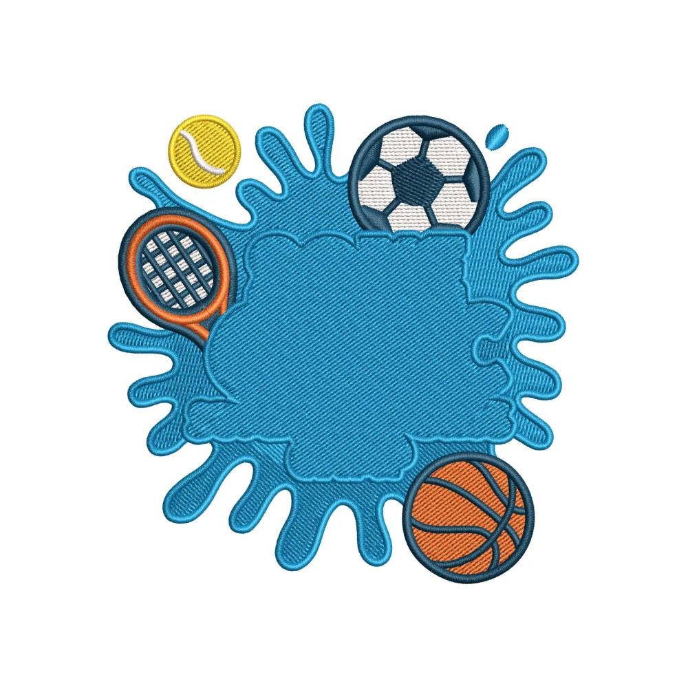 Water Sports Embroidery Design