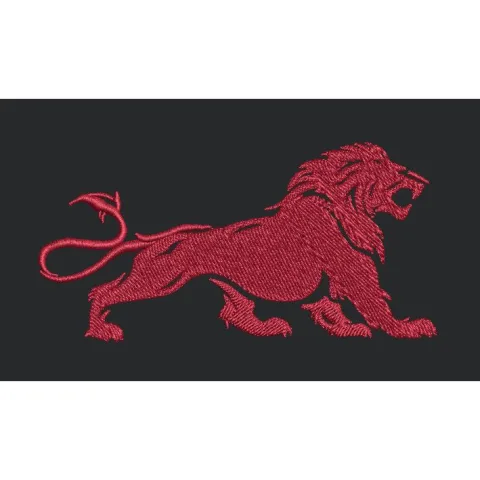 Red Lion Embroidery Design