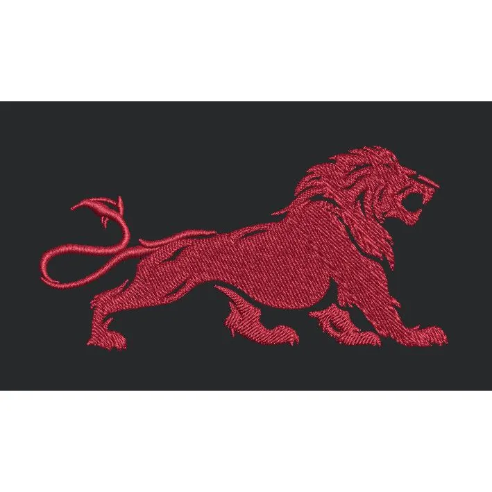 Red Lion Embroidery Design