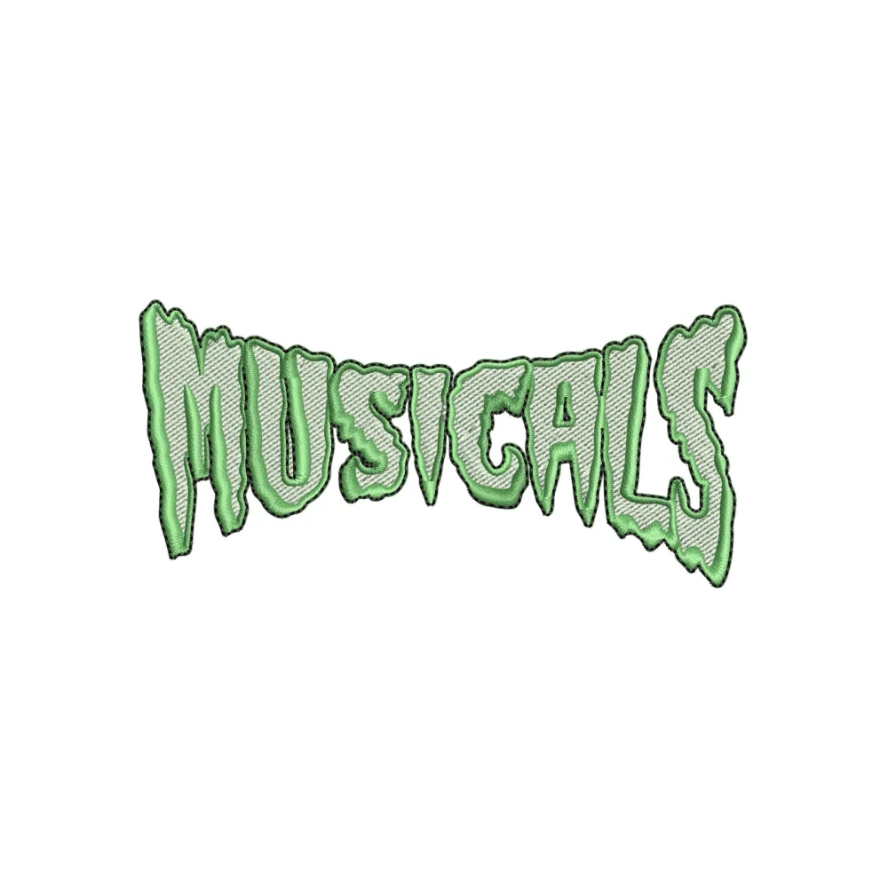 Musicals Embroidery Design