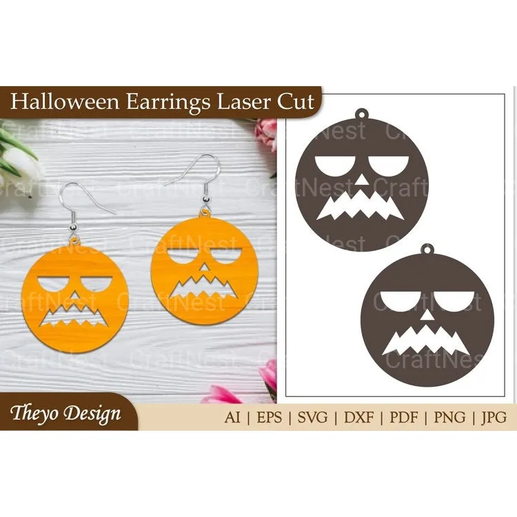 Halloween Earrings SVG Bundle
