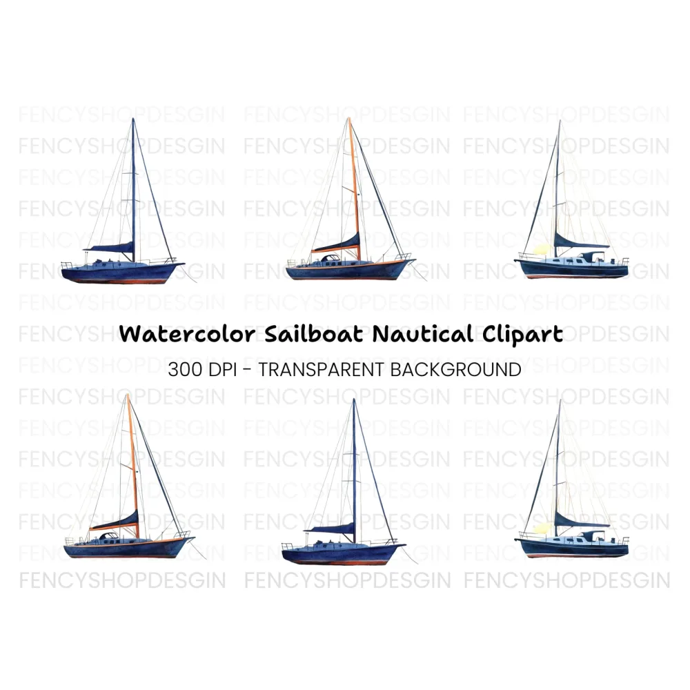 Sailboats Clipart Bundle