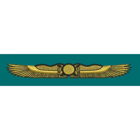 Golden Wings Embroidery Design
