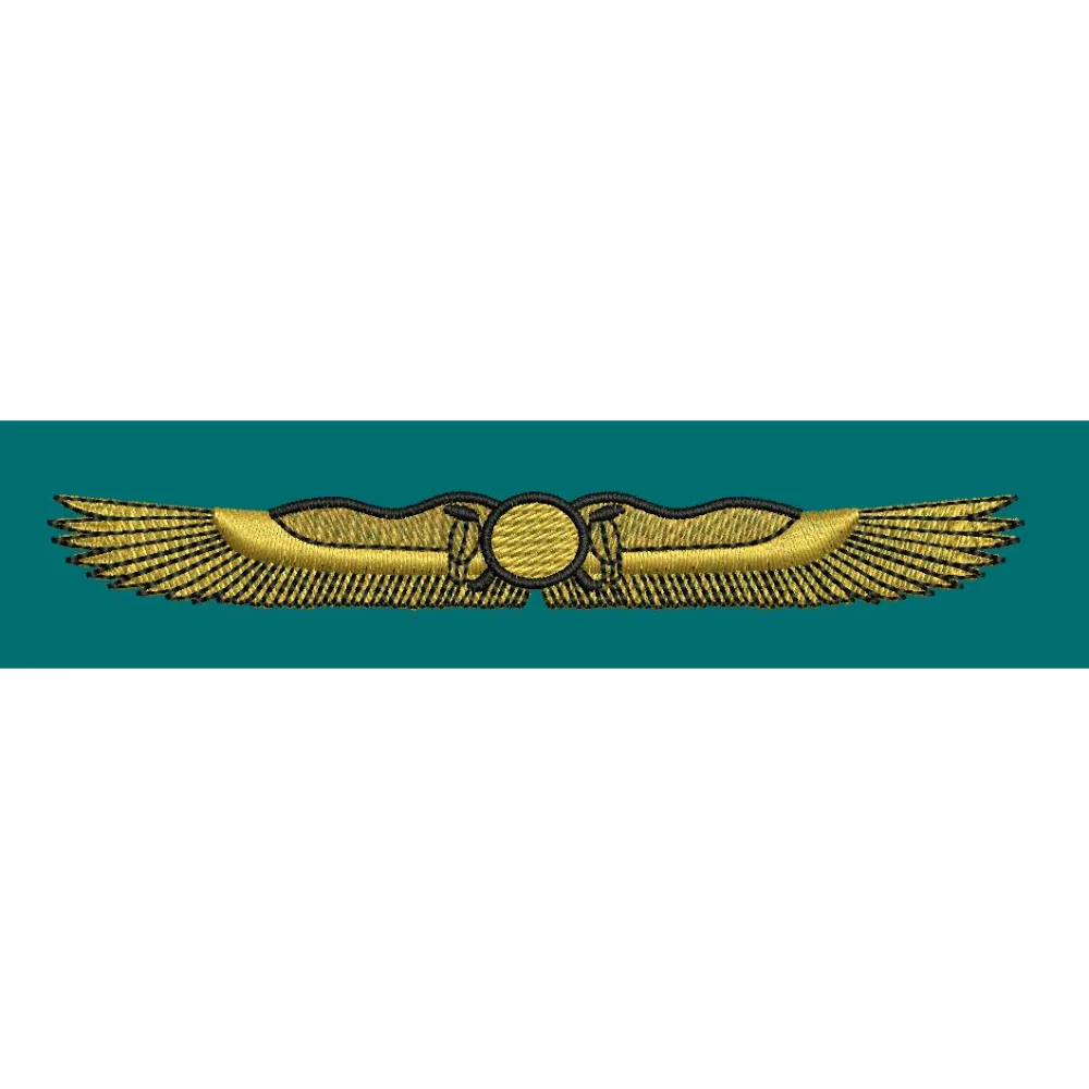 Golden Wings Embroidery Design