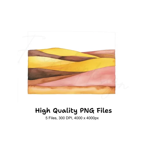 Abstract Landscape Clipart Bundle