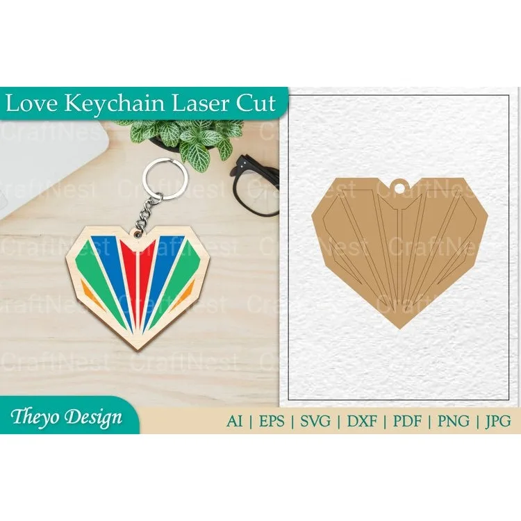 From Love Keychain SVG Bundle