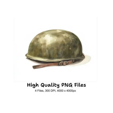 Military Helmets Clipart Bundle