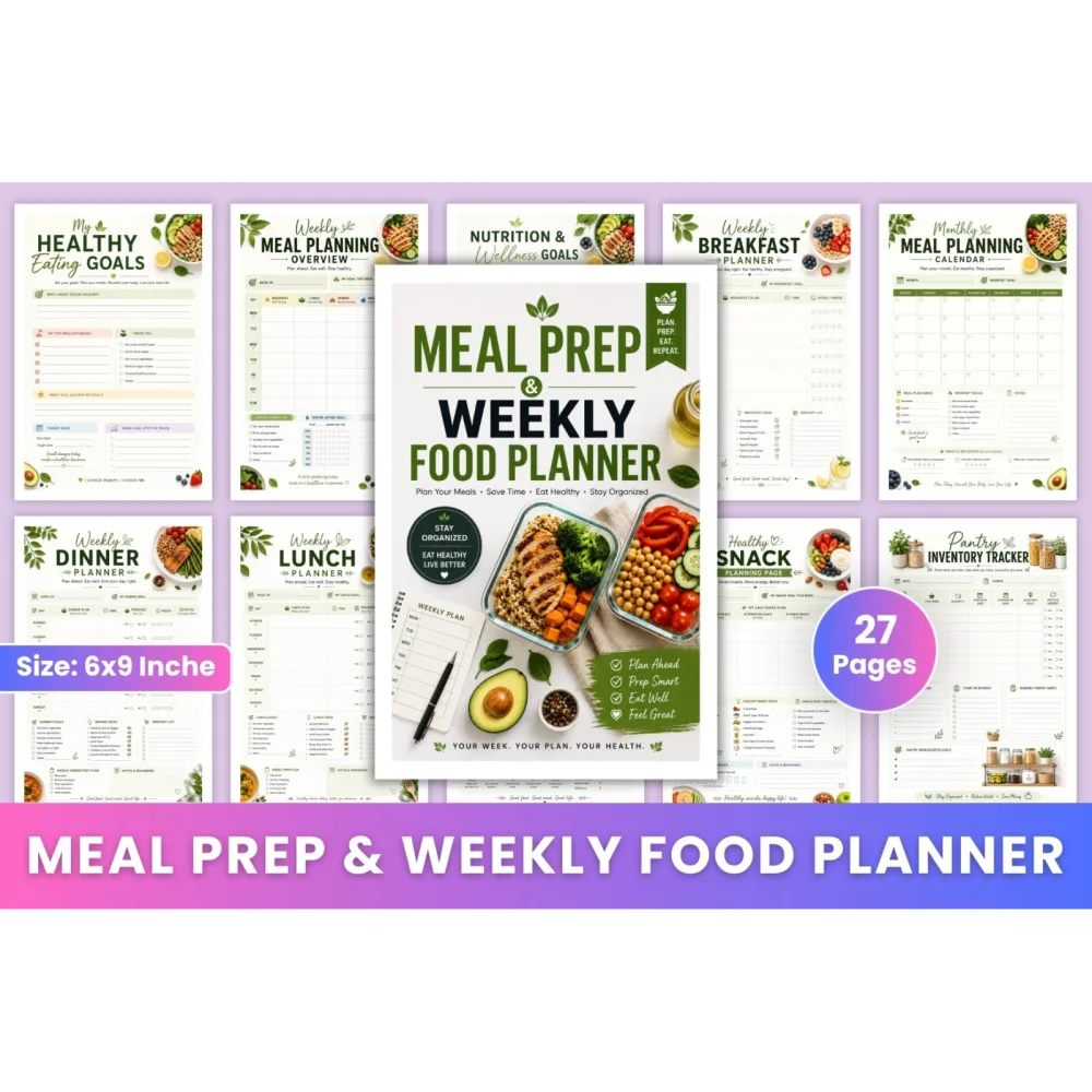 Meal Prep Weekly Food Planner