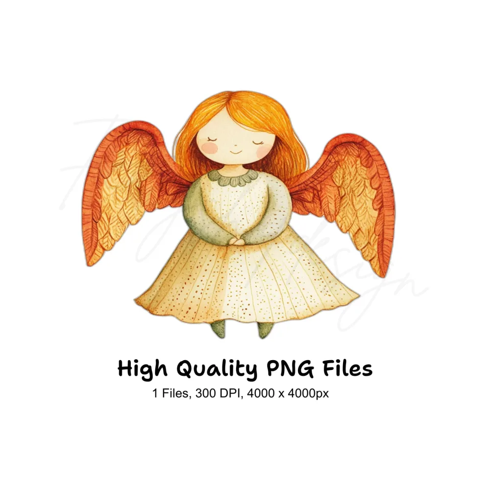 Cute Angel Clipart Bundle