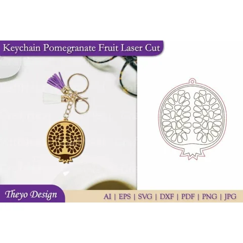 Fruit Keychain SVG Bundle