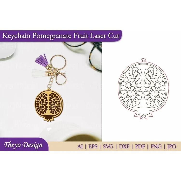 Fruit Keychain SVG Bundle
