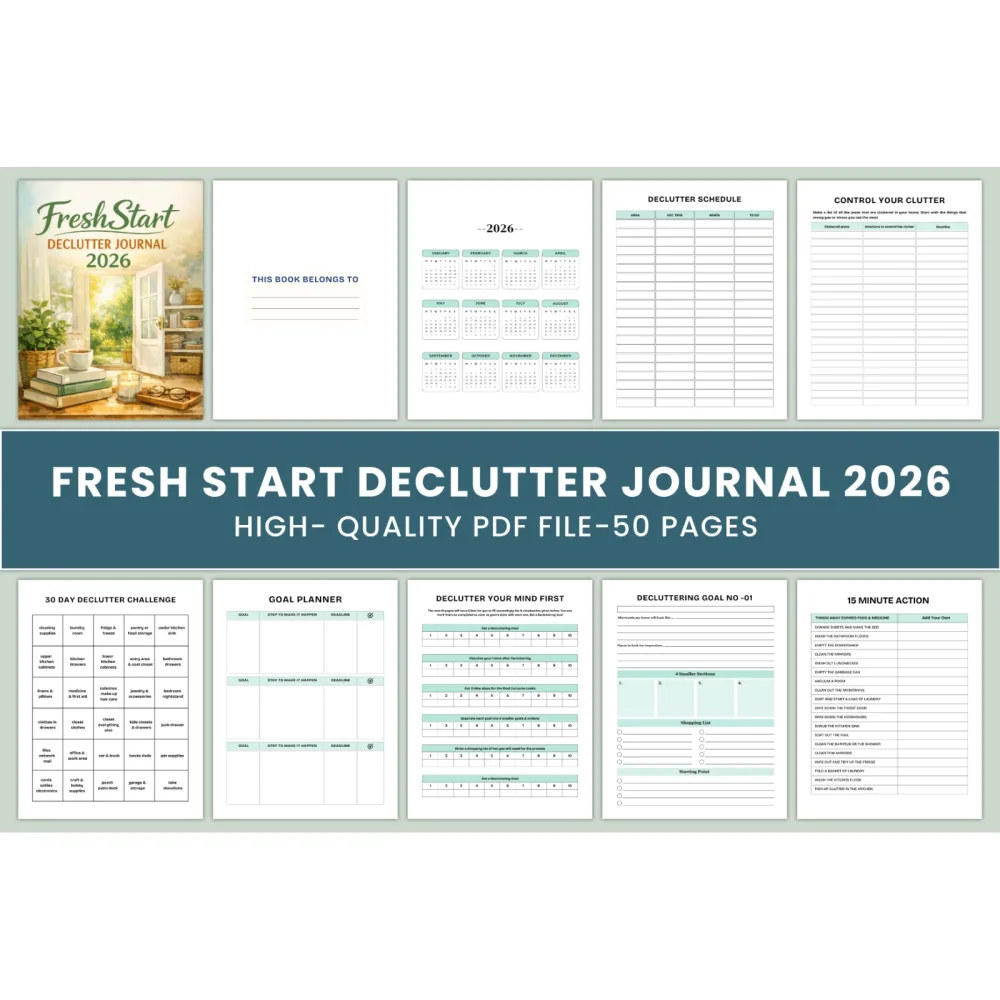 Fresh Start Declutter Journal