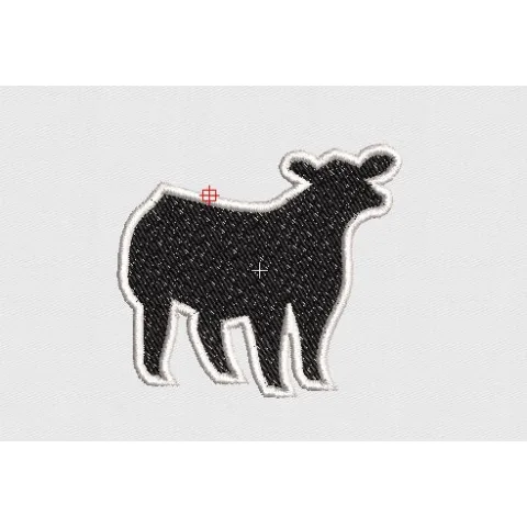 Cow Embroidery Design