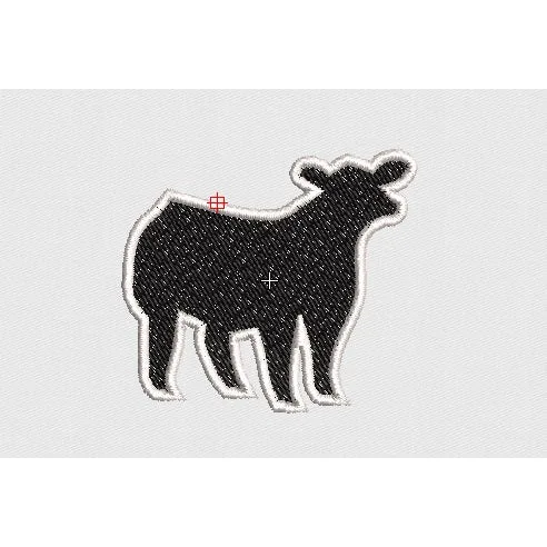 Cow Embroidery Design