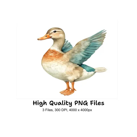 Cute Duckling Clipart Bundle