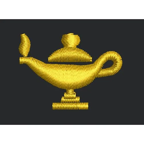 Magic Lamp Embroidery Design