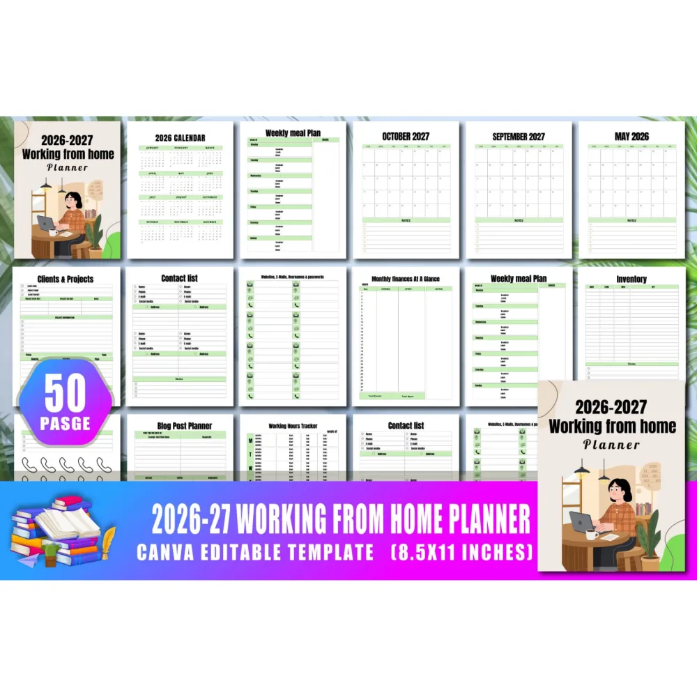 Working From Home Planner