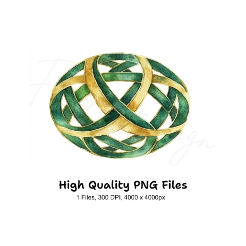 Round Celtic Knot Clipart Bundle