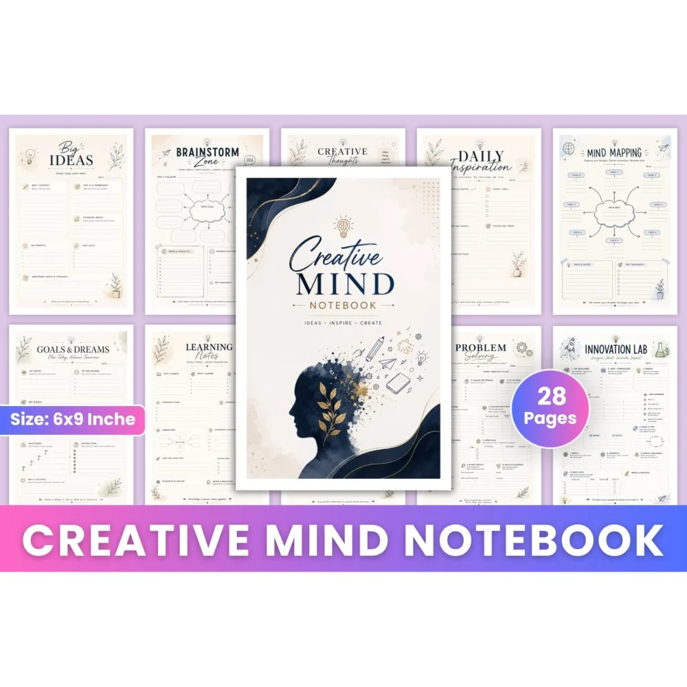 Creative Mind Notebook Book