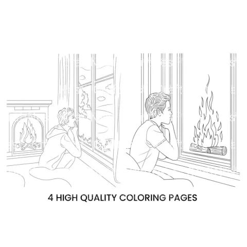 Cozy Autumn Scenes Coloring Books