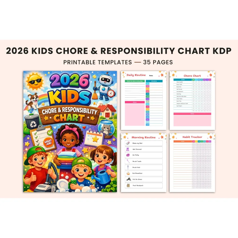 Kids Chore Responsibility Chart Planner