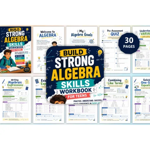 Build Strong Algebra Skills Workbook