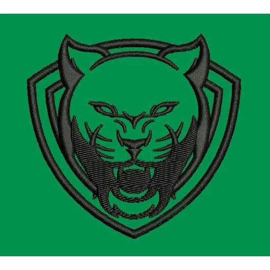 Panther In Black Embroidery Design