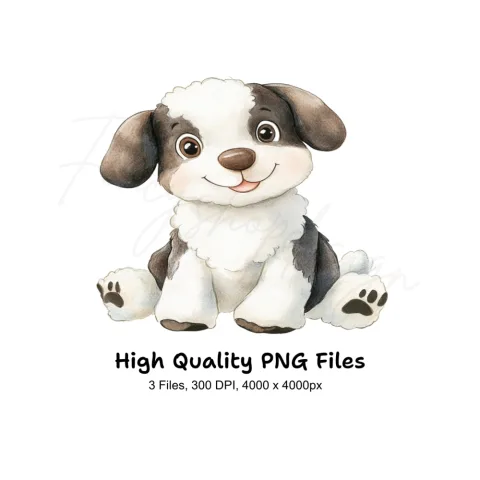 Cute Puppy Clipart Bundle