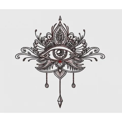 Eye Embroidery Design