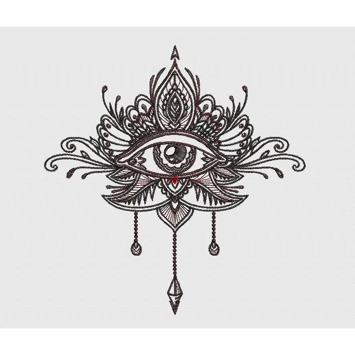 Eye Embroidery Design