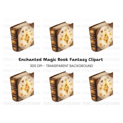 Mystical Grimoire Clipart Bundle