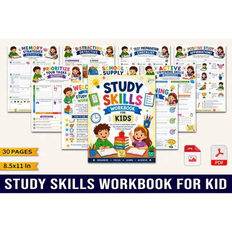 Study Skills For Kid Workbook