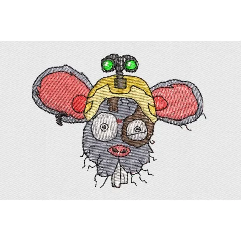 Rats Embroidery Design