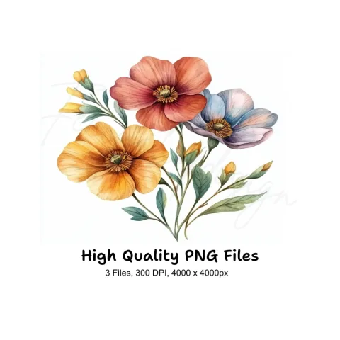 Floral Clipart Bundle