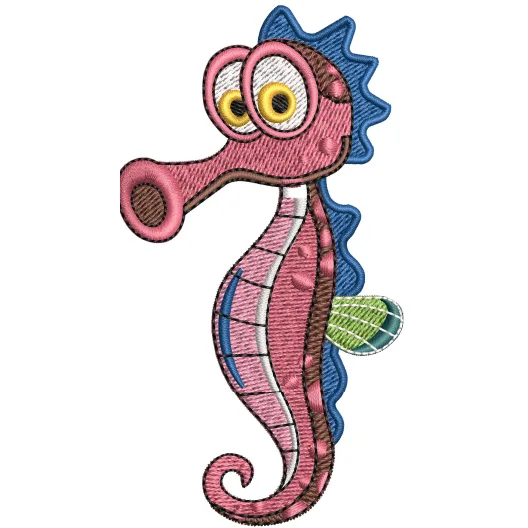 Seahorse Embroidery Design