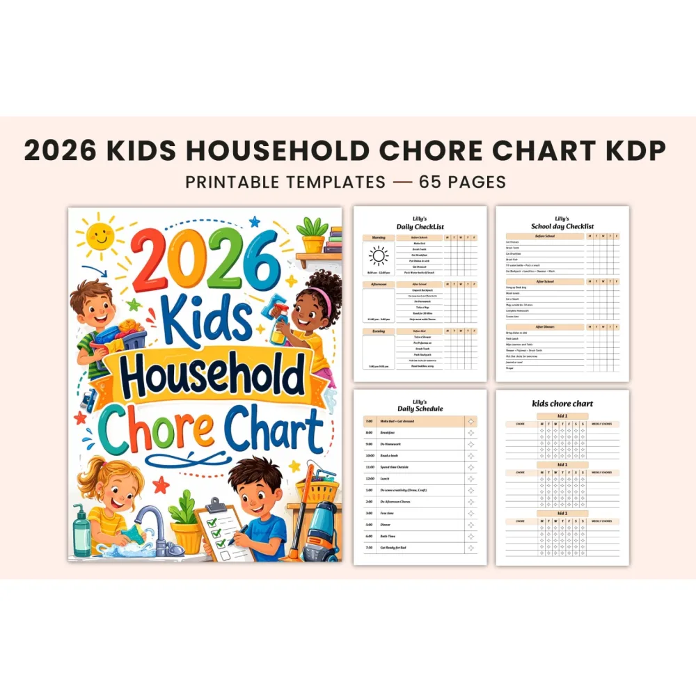Kids Household Chore Chart Planner