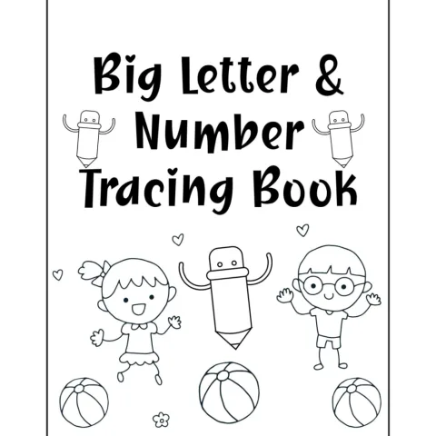 Letter and Number Tracing Book 200 Pages